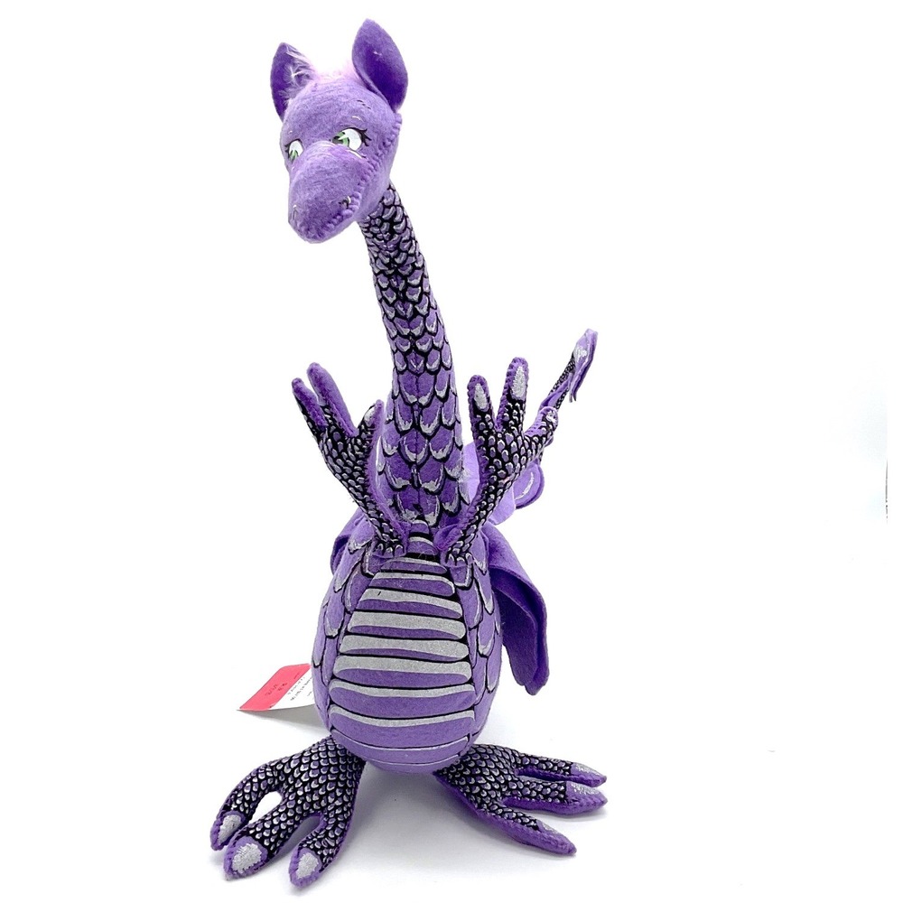 Annalee Dolls Purple Dragon Plush Silver Glitter Scales Fantasy Folk 2020 NEW